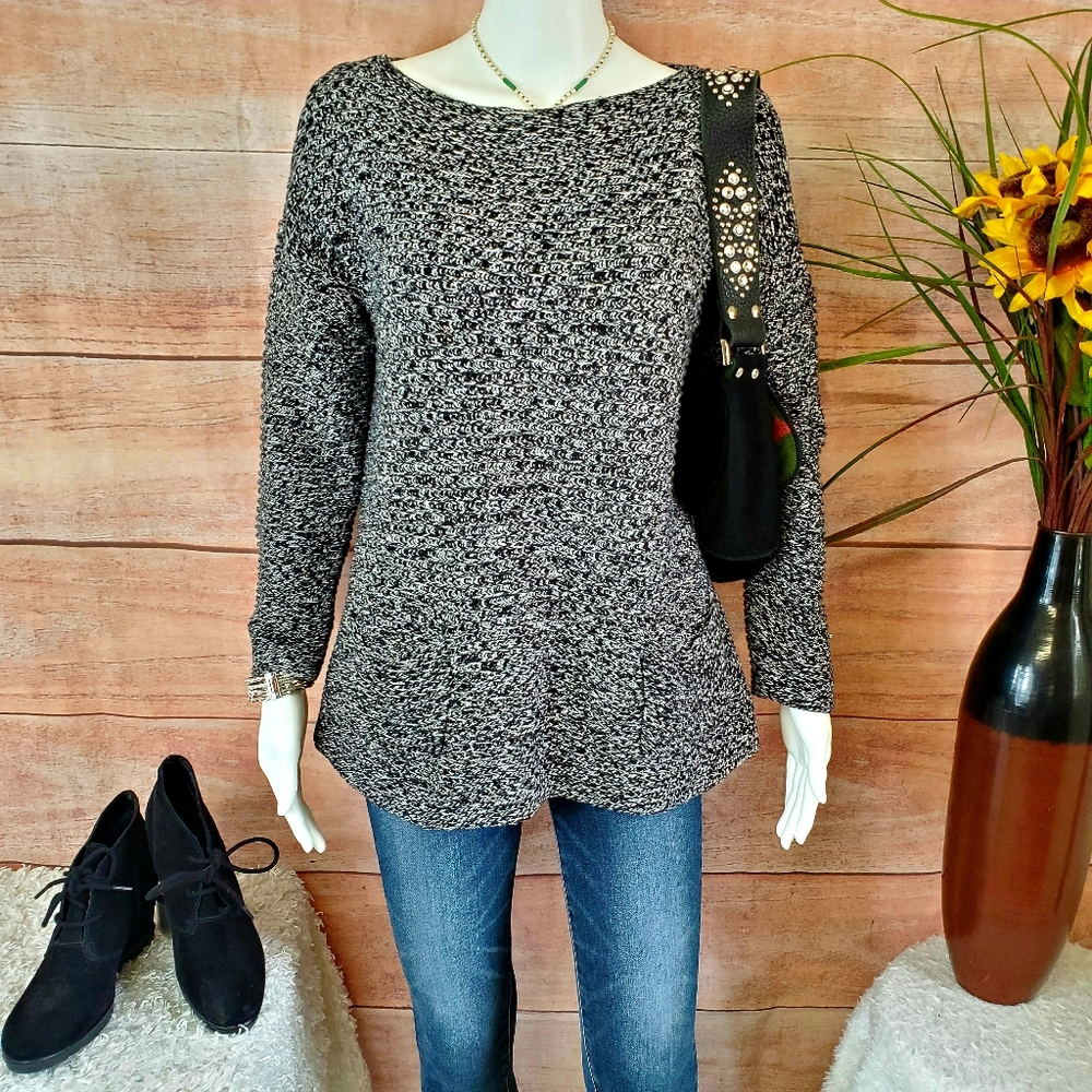 Vince Camuto soft knit marled yarn sweater tunic